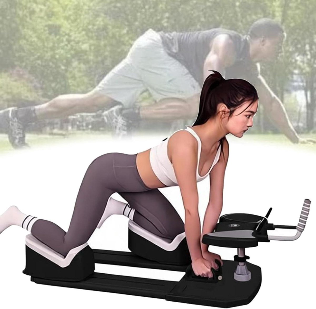 Kruiptrainingsapparatuur - Twist Stretch Machine - Core Training - 3-voudige Hoogteverstelling - 230 kg Draagvermogen - Zwart