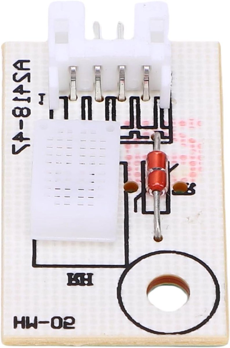 Vochtigheidssensormodule - Vochtigheidssensor Printplaat - Vochtigheid Regelen - Nauwkeurige Detectie - 3 x 1.8 cm - Wit