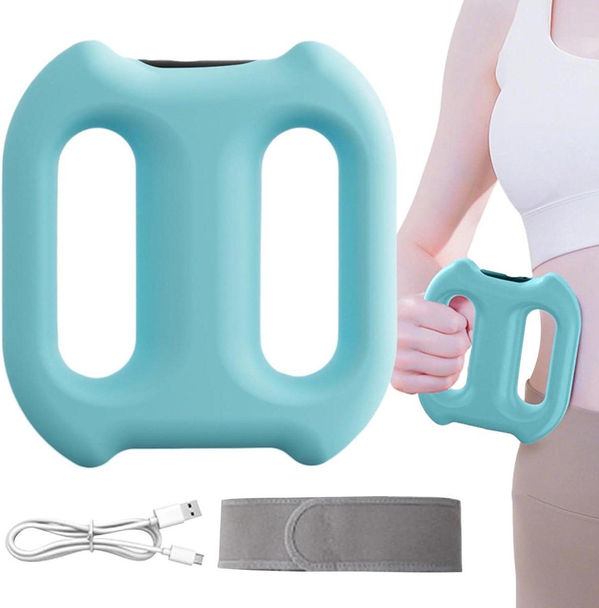 Massage Ring - Fascia Tool - Spierontspanning - 5 Intensiteit Niveaus - 14x13.5x4cm - Roze