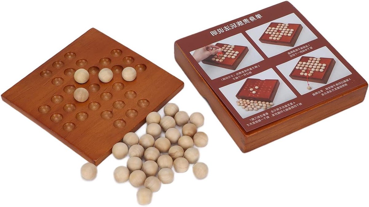 Houten Schaakspel - Reis Schaakbord - Hersenoefening - Draagbaar Lichtgewicht - 15 x 15 x 3 cm - Niet gespecificeerd