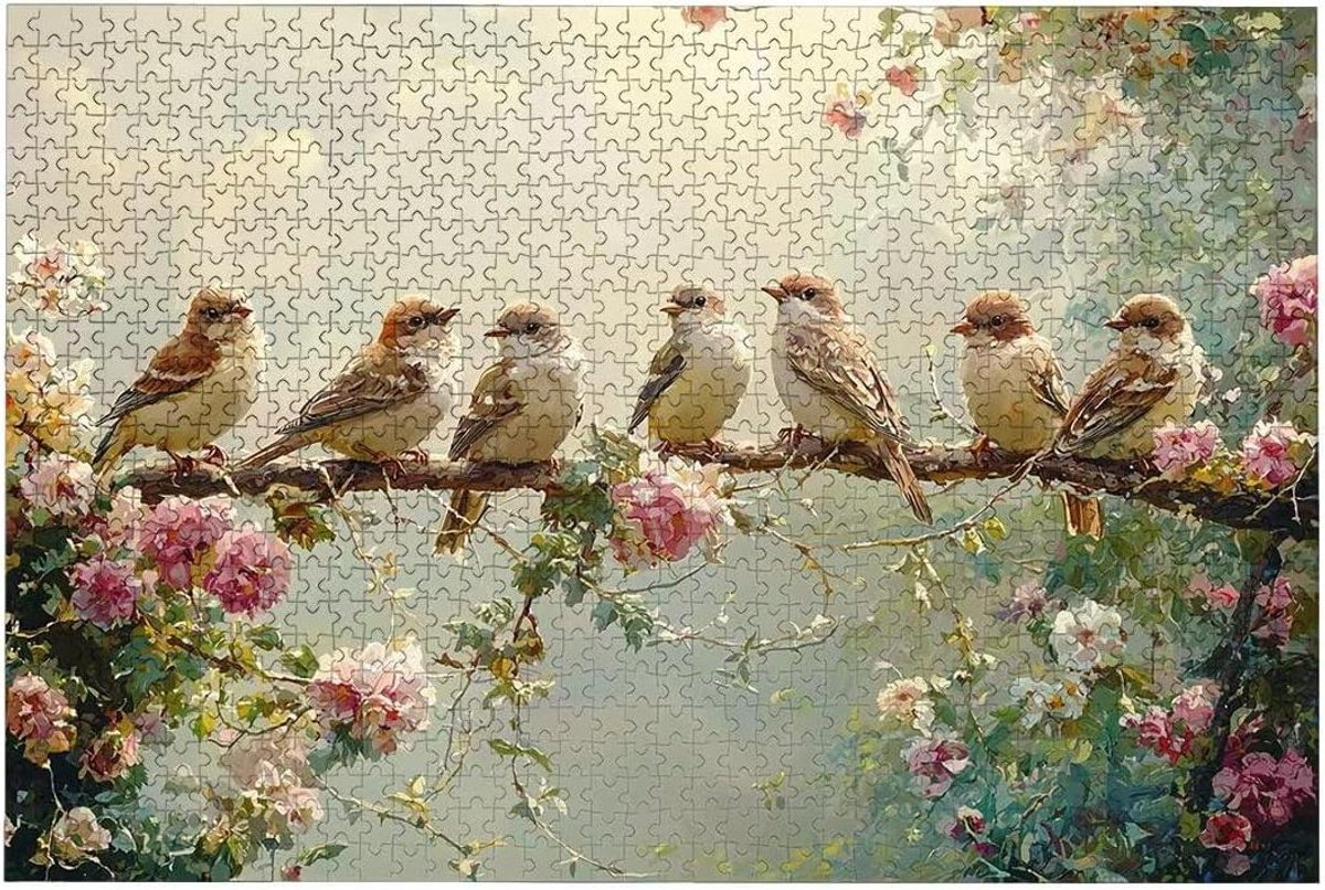 Houten Puzzel - Legpuzzel Volwassenen - Ontspanning Thuis - Letters op Achterkant - 2000 Stukjes - Meerkleurig