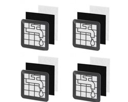 4 sets filters - Voor Philips 2000 Series XB2022 XB2023 XB2042 XB2062 XB2122 XB2123 XB2125 XB2142 - Vervangende stofzuigerfilterset voor wasbare - herbruikbare filters met eenvoudige installatie