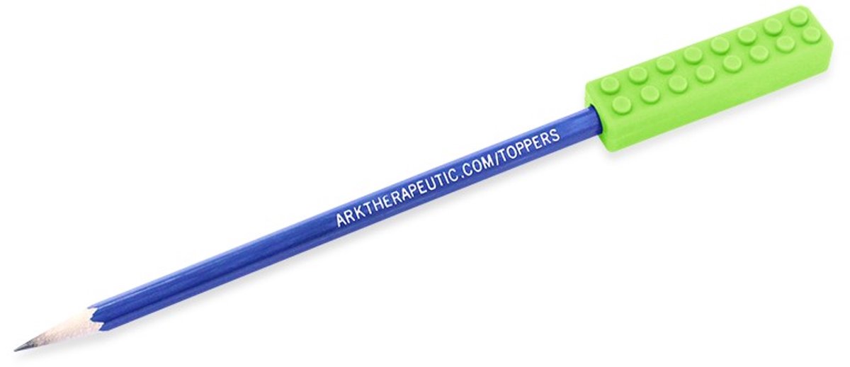 ARK Therapeutic kauwbare potloodtopper sensorisch speelgoed limegroen XT.