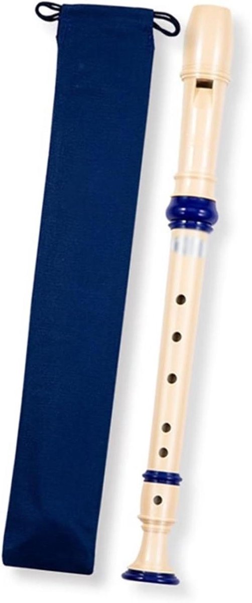 Blokfluit - Recorder Fluit - Muziek Leren - 6 Gaten Ontwerp - 35 cm - Blauw