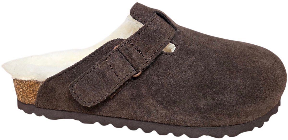 van Buren Clog Mika Pantoffels Suede Bruin Uniseks - Bruin - 41