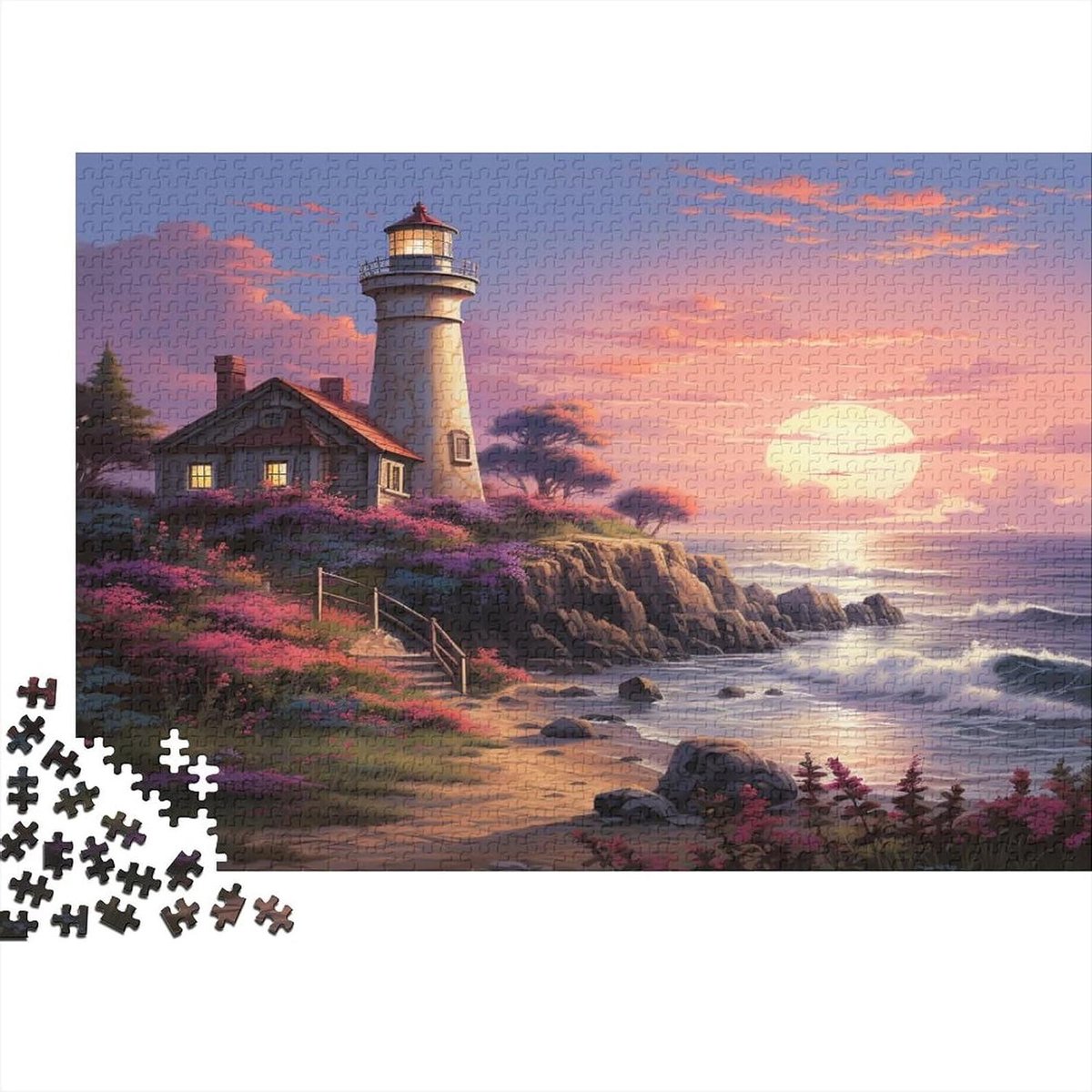 Legpuzzel Oceaan - Puzzel Volwassenen - Ontspanning Thuis - Unieke Vormen - 75 x 50 cm - Multicolor