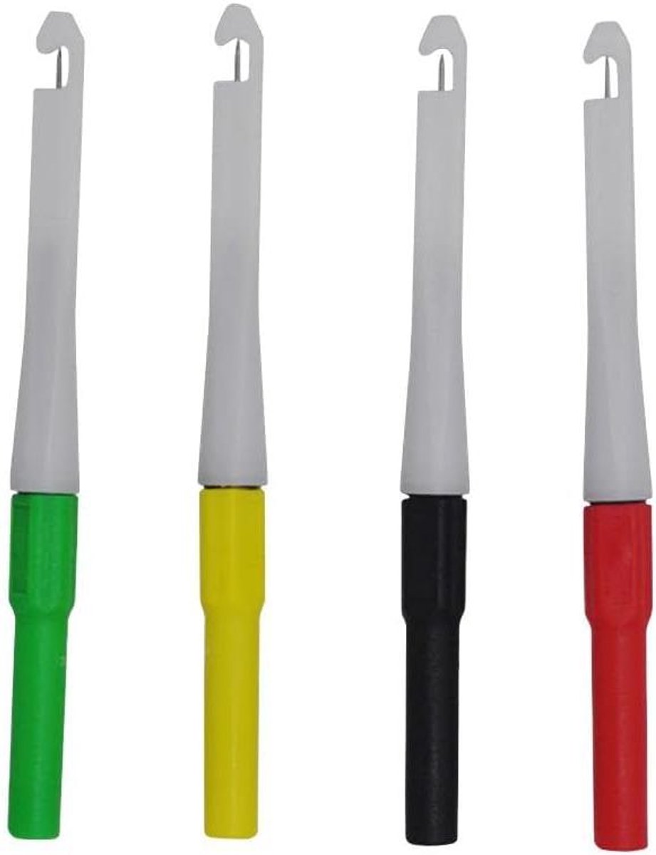 Testsonde Set - Testkabels Connectoren - Elektrisch Testen - 4 Delig - 10A 1KV - Niet gespecificeerd