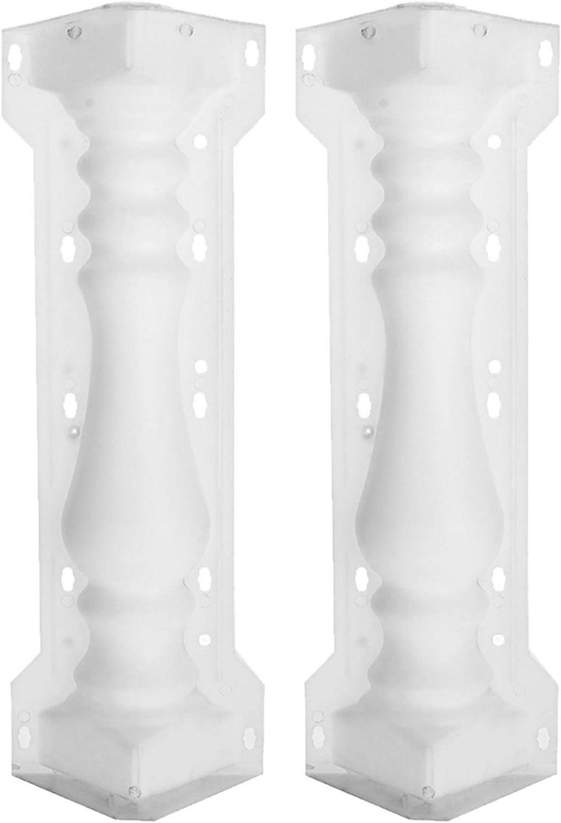 Betonvorm Kolom - Decoratie Mal - Tuinpad Maken - Herbruikbaar Ontwerp - 60x14CM - Wit