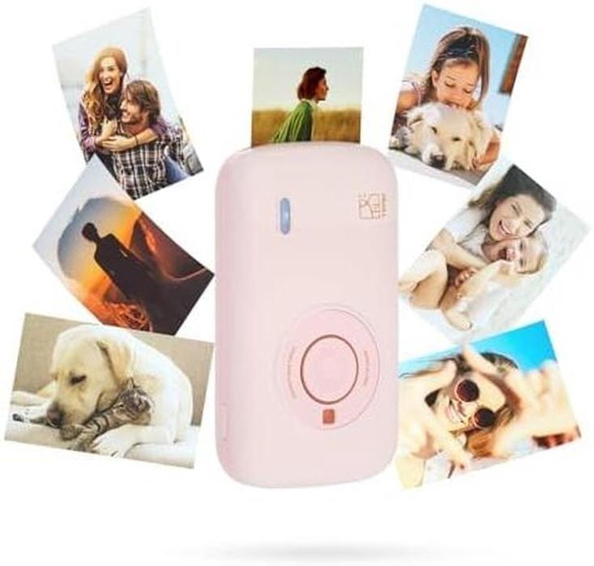 Mini Fotoprinter - Draagbare Printer - Herinneringen Vastleggen - Sublimatietechnologie - 3x5 Inches - Roze