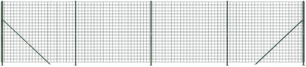 Draadgaashek met flens - Omheining hekwerk - Dierenverblijf creëren - PVC-gecoat staal - 2