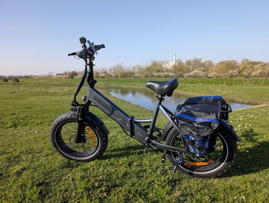 SAMEBIKE LOTDM200-II Elektrische Fatbike - 20*4 Inch - 48V 13Ah - 90KM Bereik - NFC LCD Display - 250W Motor - Dubbel Vouwbaar - Zwart van Merkloos — afbeelding 3