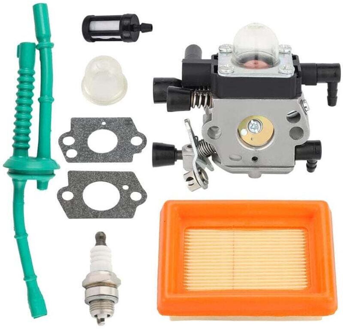 C1Q-S202 carburateur geschikt geschikt voor luchtfilter en XU brandstofleidingkit geschikt voor Stihl MM55/MM55C grondfreesmotoren, geschikt geschikt voor 4601 120 0600