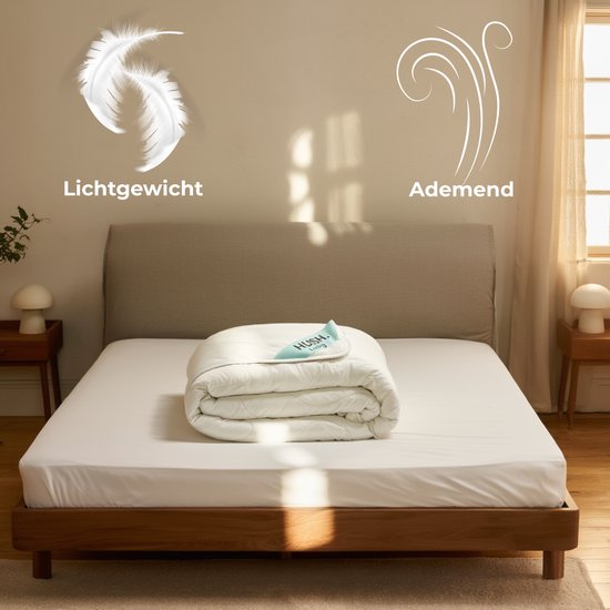Hush Living - Dekbed Synthétique - Toutes Saisons - 200x200 cm - 350 gsm fibre de polyester de haute qualité - Chaud et Léger