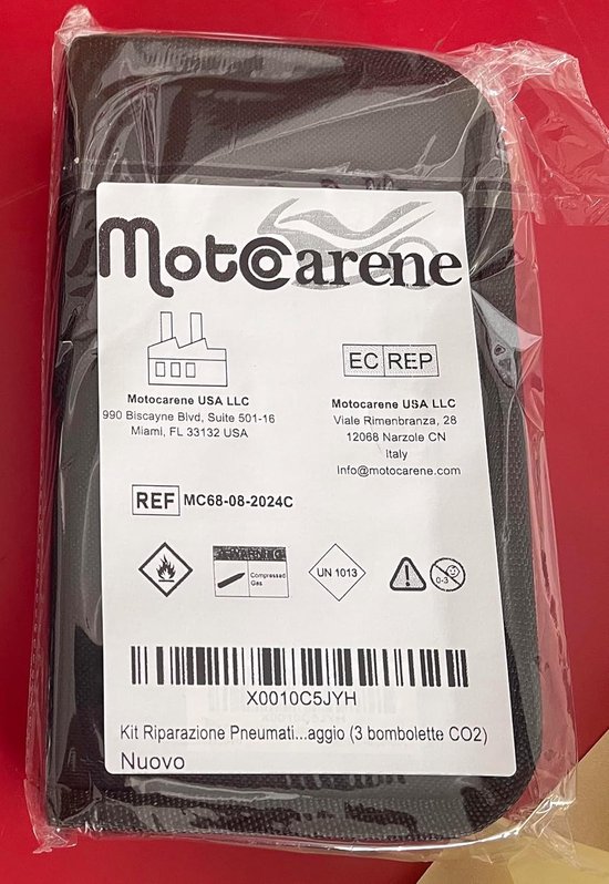 Band Reparatie Set - Tubeless Kit - Onderweg Repareren - Inclusief CO2 Bussen - 21 cm Lengte - Zwart — afbeelding 4