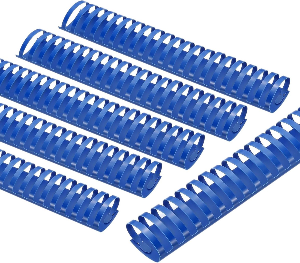 51mm Plastic Binding Combs 50 Stuks, 21 Ringen Bindruggen voor 450 Bladen, Geschikt voor Notities en Fotoalbums, Blauw