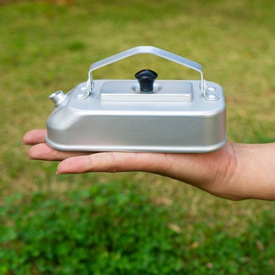 Camping Waterkoker - Outdoor Fles - Buiten Koken - Lichtgewicht Aluminium - 300ML Capaciteit - Zilver — afbeelding 4