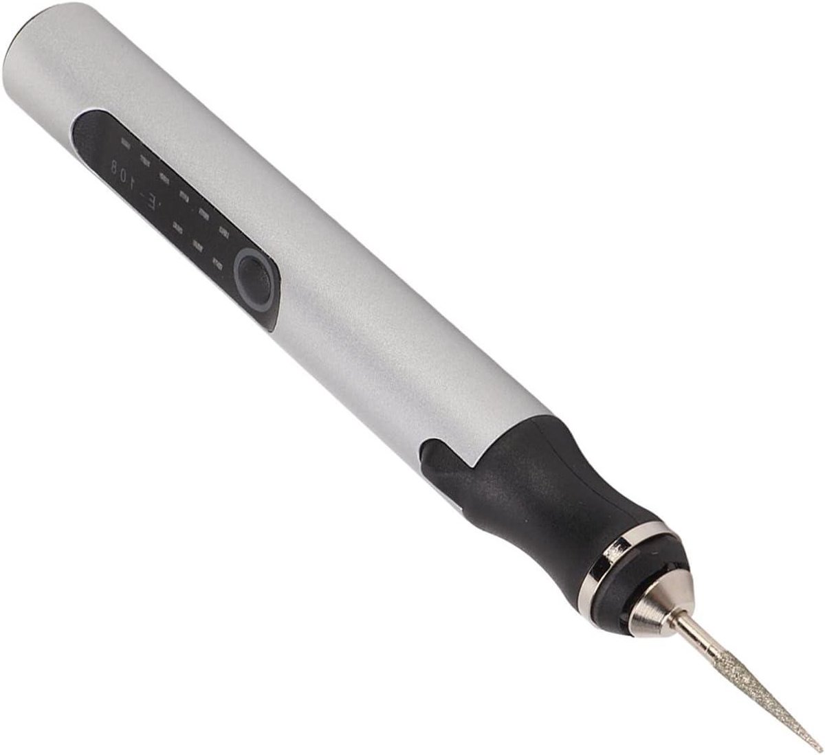 Elektrische Graveerpen - Etsgraveergereedschap Draadloos - Items Personaliseren - Geluidsarme Werking - 10W Vermogen - Aluminiumkleurig