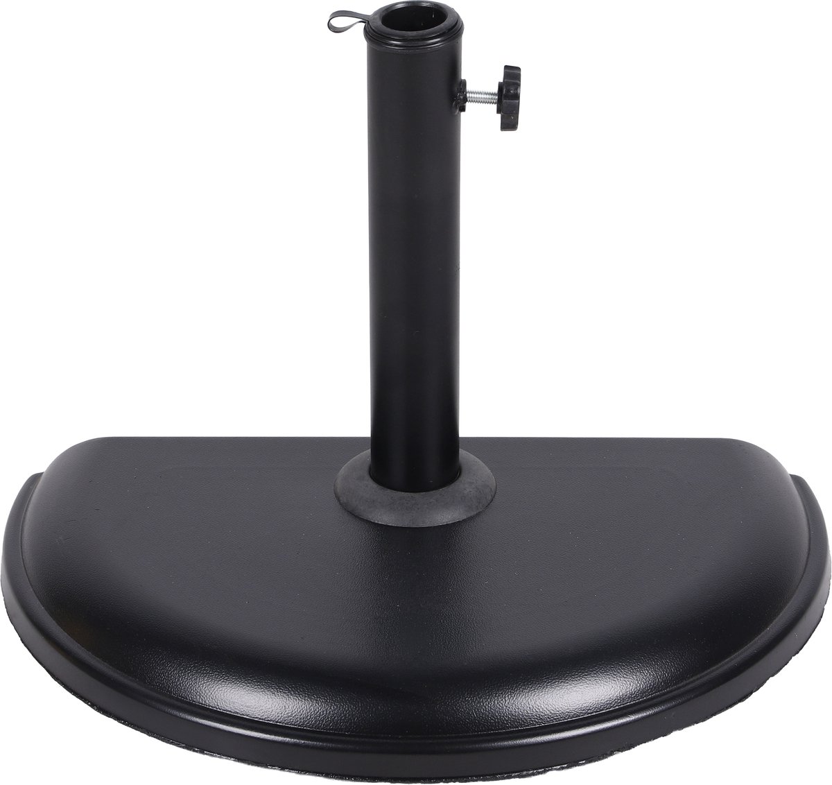 Muurparasolvoet van cement 10 kg zwart