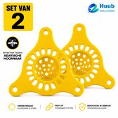 Set van 2 gele insectenval-kappen, effectief tegen Aziatische hoornaars.