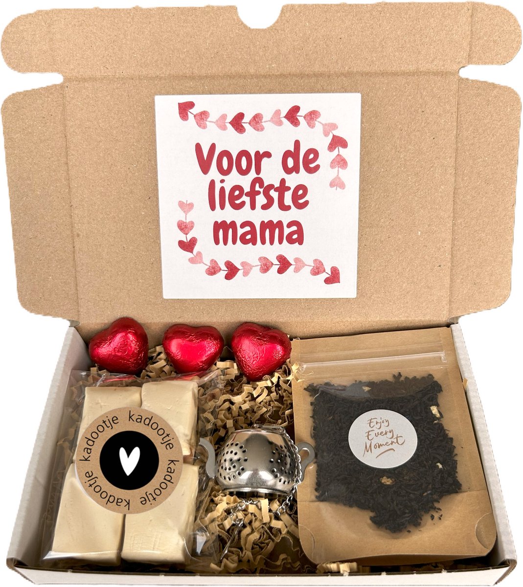 Mama thee mini cadeau - moederdag - mama - thee - chocolade - noga