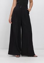 WITHBLACK Wblmaritsa Hw Wide Pant Broeken Dames - Zwart - Maat S