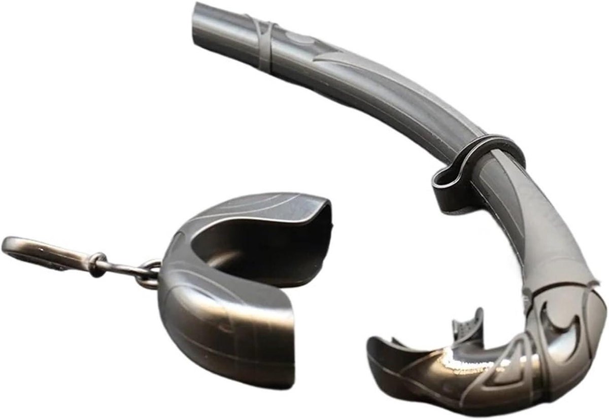 Duikmasker Snorkelset - Duikbril Freediving - Watersport Ontdekken - Gehard Krasbestendig Glas - 50 Gram - Zwart