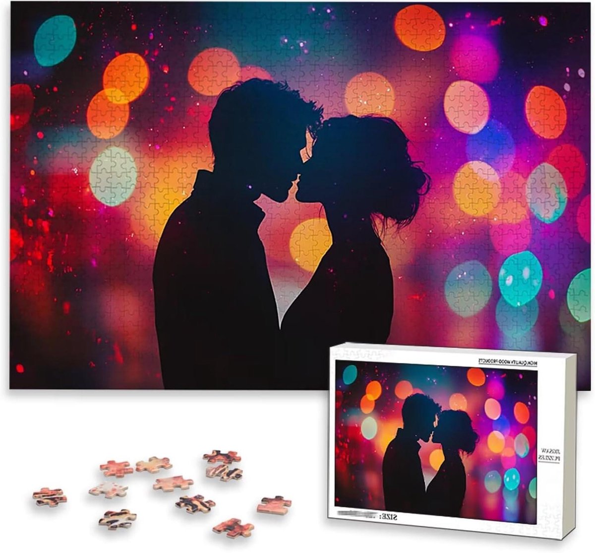 Gepersonaliseerde Puzzel - Fotopuzzel Houten - Gezamenlijke Activiteit - 1000 Stukjes - 75x50cm - Multicolor