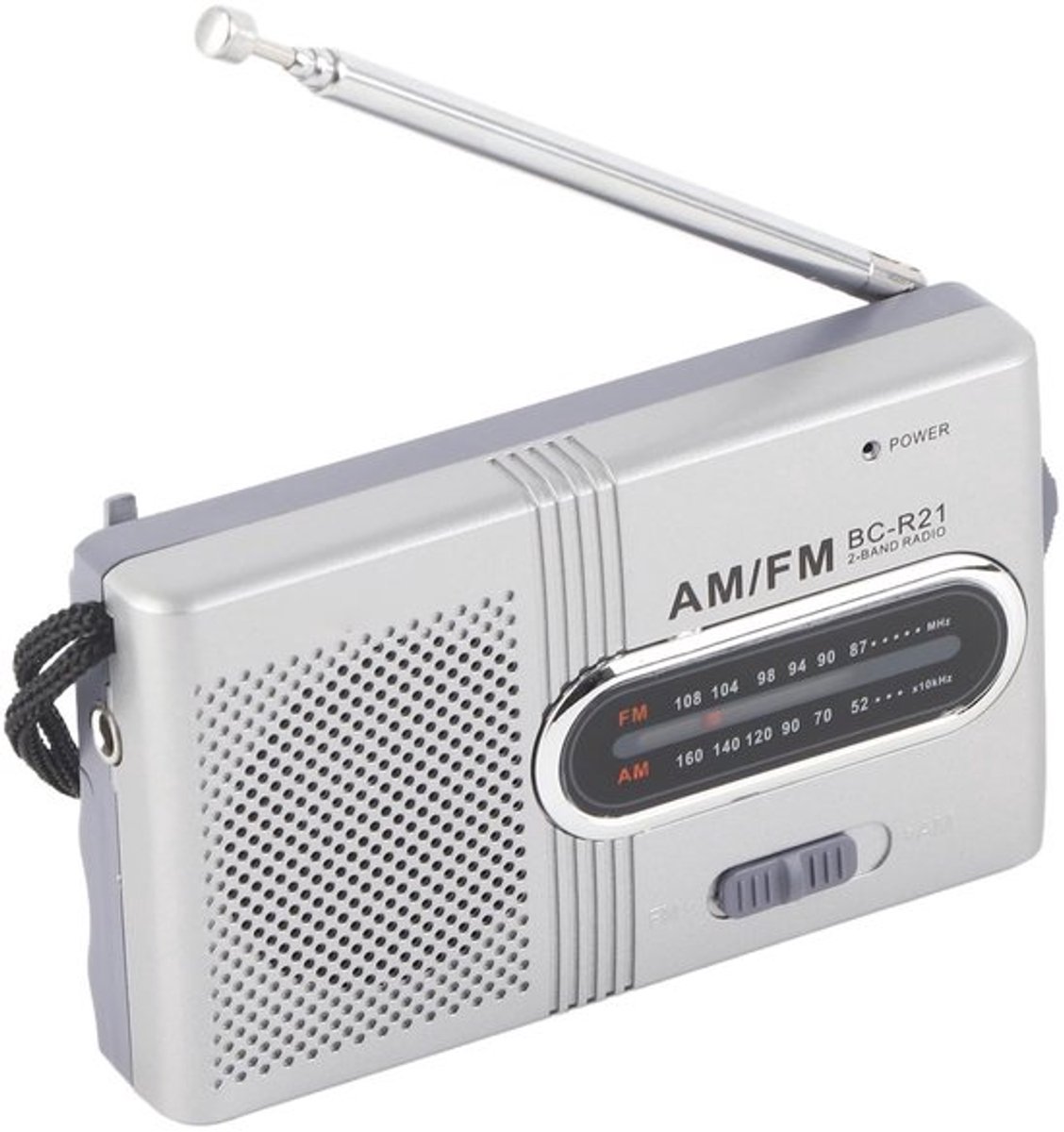 Dailygoods- AM/FM-radio met ingebouwde luidspreker - Draagbare