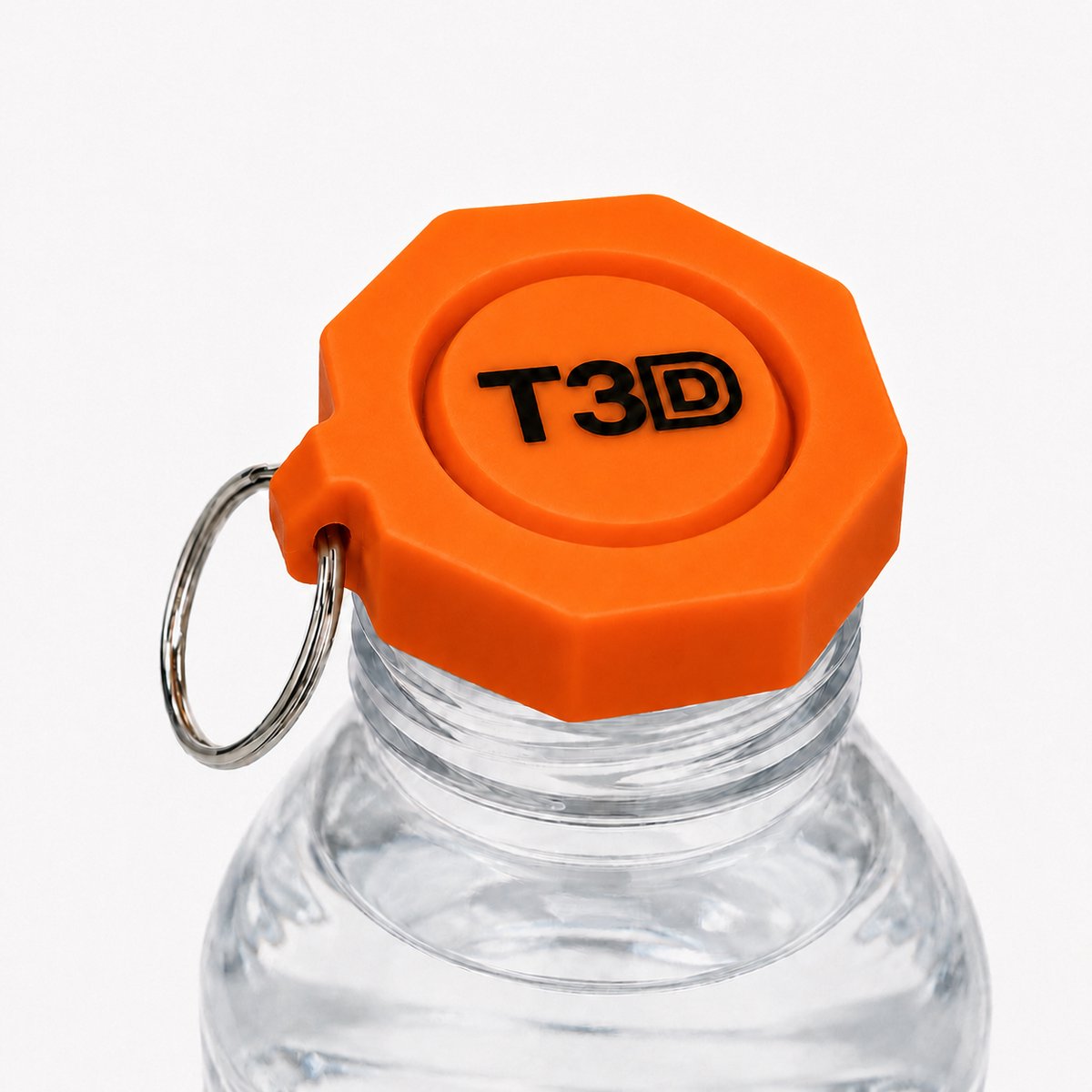 T3D Festival Dop - Oranje - Universele Dop met Sleutelring