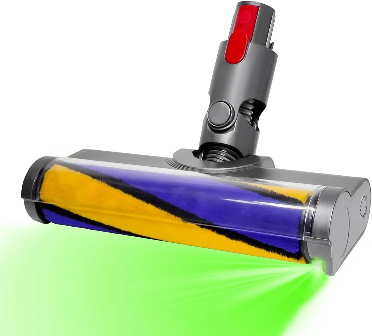 PromoHome Stofdetectie Borstelkop voor Dyson V7 V8 V10 V11 V15 - Quick Release - Geschikt voor Harde Vloeren - Grijs