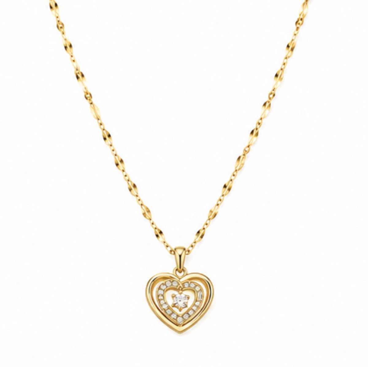 ketting - Stijlvolle ketting - Roestvrijstalen -Vintage hanger ketting - vrouwen - cadeau