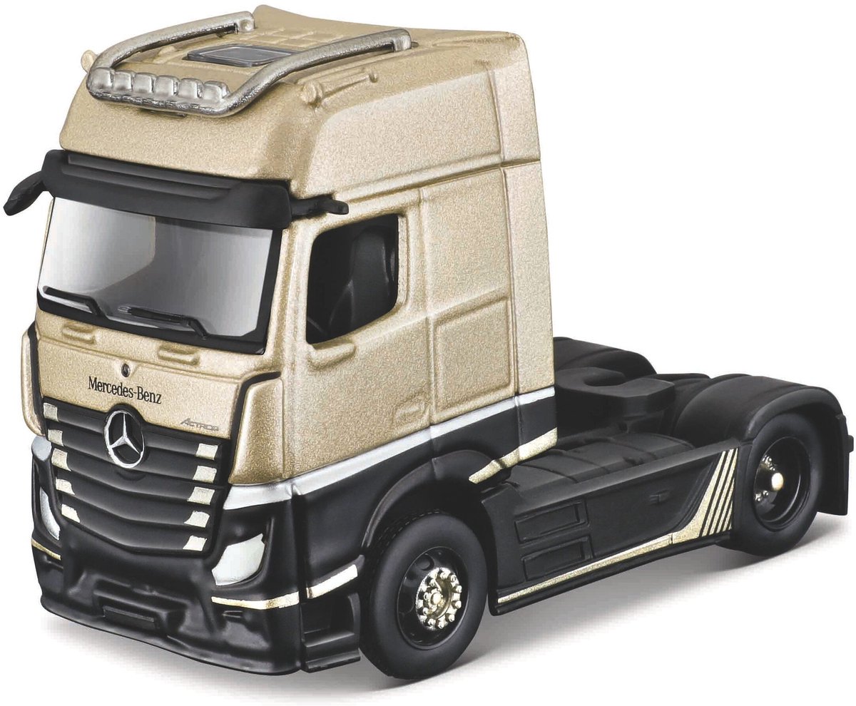 Maisto Mercedes-Benz Actros - Modelauto - Schaal 1:64 - Goud/Zwart