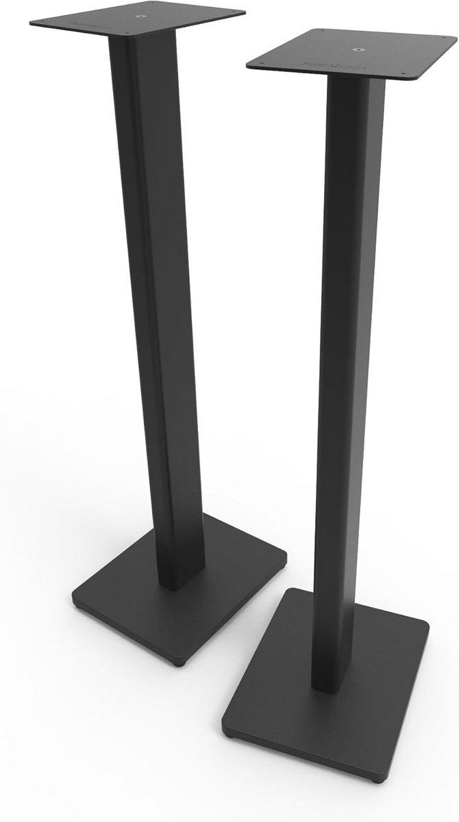 Luidspreker Stands - Vloerstands Set - Betere Geluidservaring - Verstelbare Voetjes - 34 Inch Hoog - Zwart