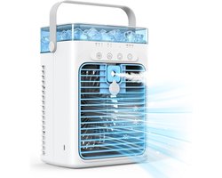 Mobiele Airco - Persoonlijke Koeler - Persoonlijke Koeling - Compact Ontwerp - 18.5 cm - Wit