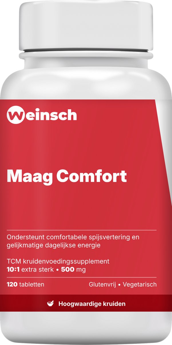 Weinsch Maag Comfort (Si Jun Zi Pian) | 10:1 extra sterk | 500mg | 120 tabletten