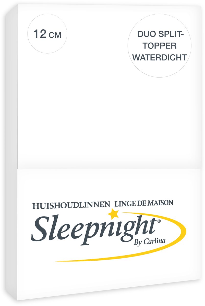 Sleepnight Puma Duo Split-Topper Matrasbeschermer Waterdicht Jersey 12 cm - 160 x 200 cm -