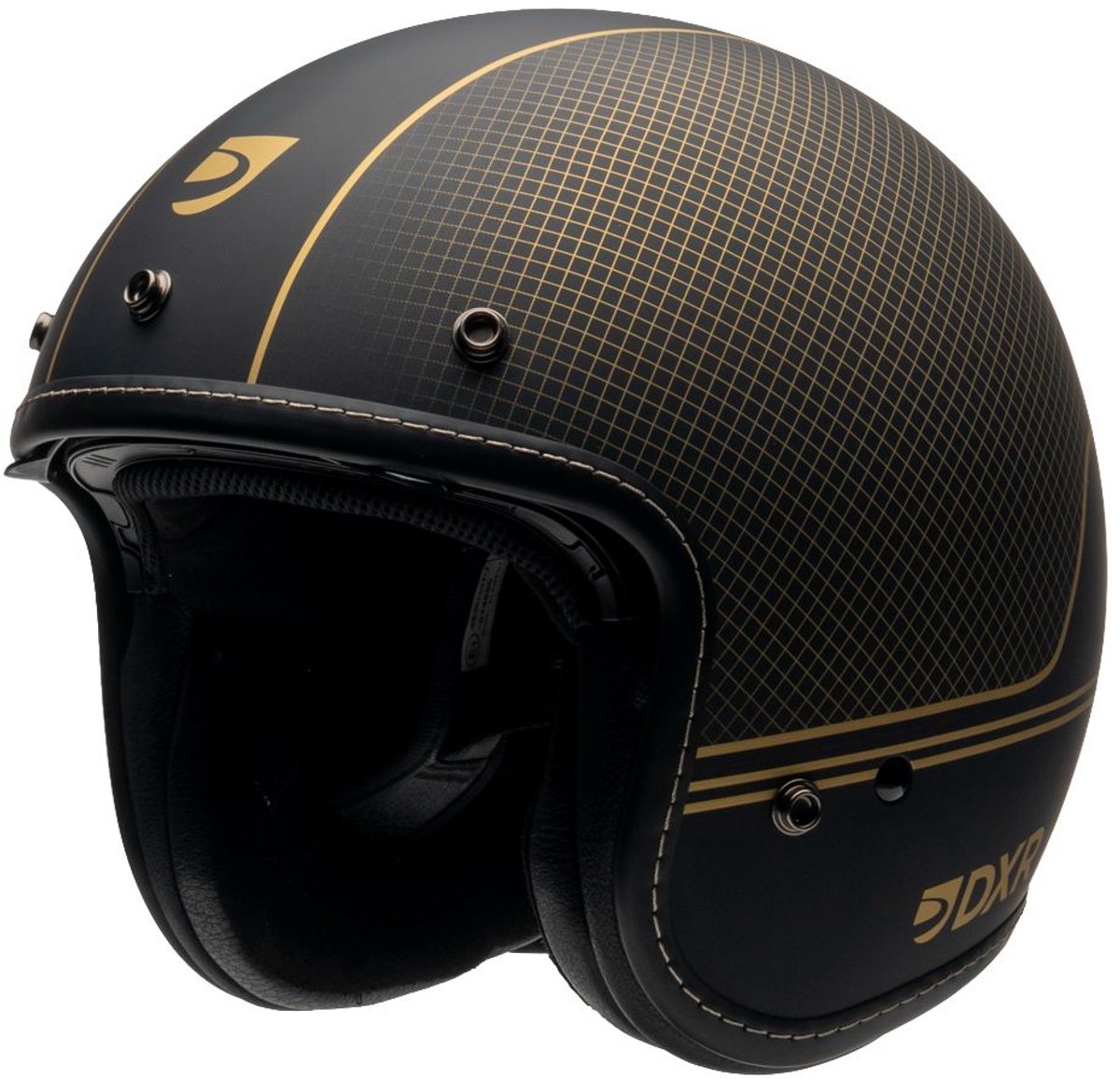 MOTOBLOUZ ELEMENT SUGAR HILL Scooterhelm - Motorhelm - Jet Helm voor Vespa, Scooter, Motor Brommer & Snorfiets - Zwart - S