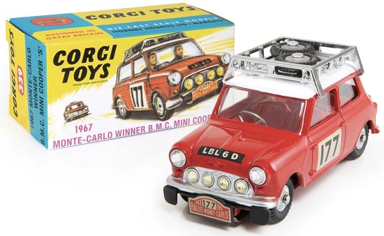 Corgi Model Club MINI Cooper - Modelauto - Schaal 1:43 - Rood/Wit