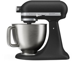 KitchenAid Artisan Plus 5KSM50PKVEBK Keukenmachine - 4,7 Liter - 325W - Kantelbare Motorkop - Gietijzer Zwart (Cast Iron Black)