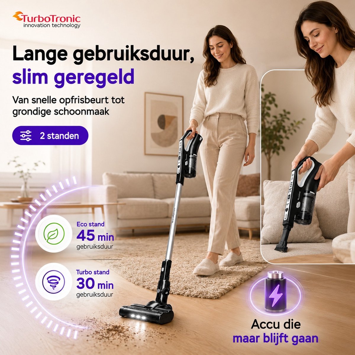 TurboTronic VS280 Cyclonic - 2-in-1 - afbeelding 3