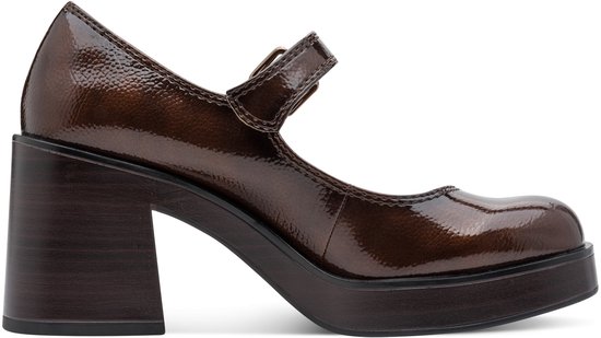 TAMARIS Core Dames Pumps - BROWN PATENT