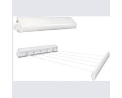 QIN® Droogrek Muur - Droogrek wand - Wasrek Muur - Ovaal - Wit - 49cm x 420cm x 8cm