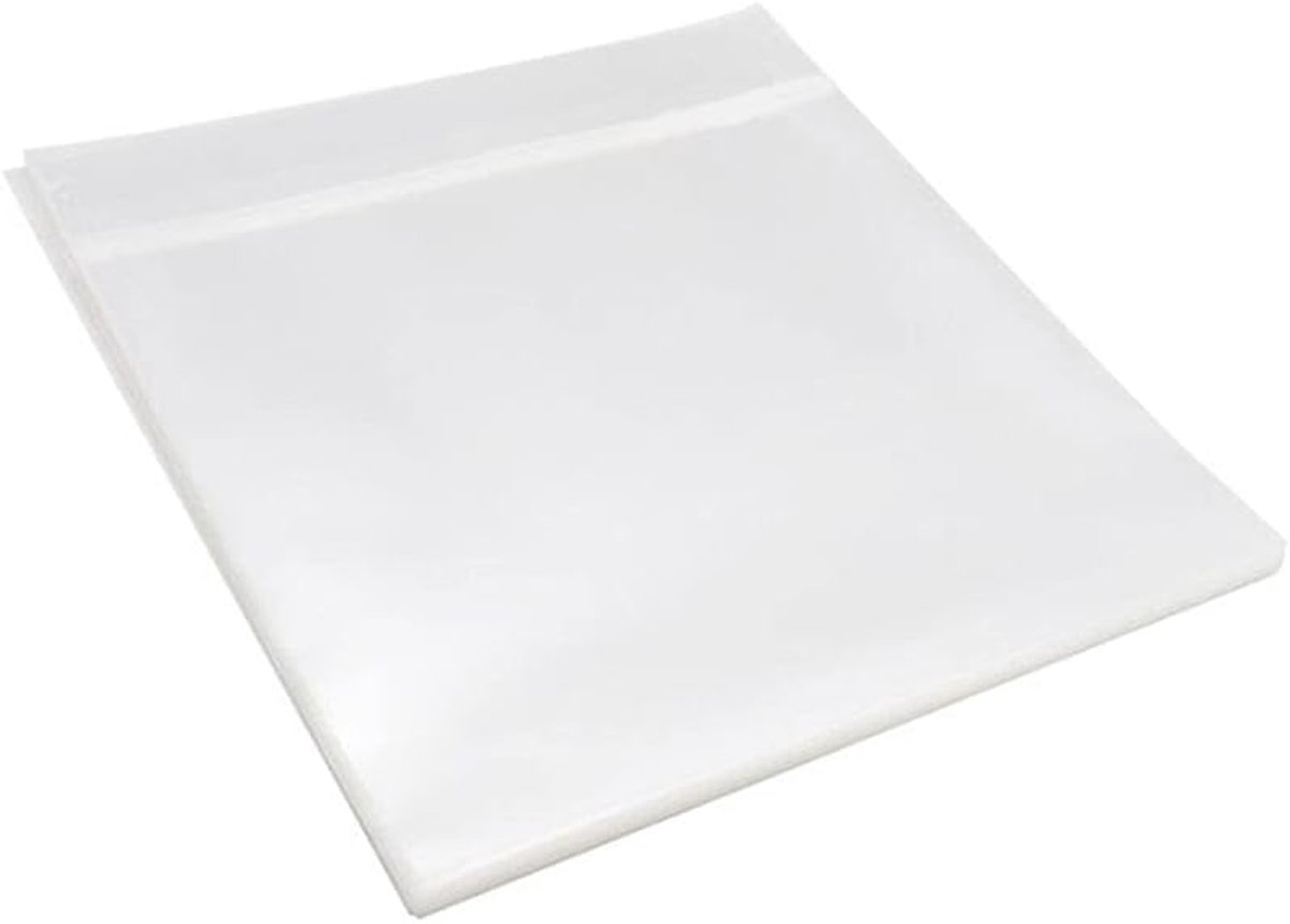 LifeLux LP Beschermhoezen 50 Stuks – Vinyl Hoezen 12 Inch – LP Hoes Transparant – Vinyl Beschermers – LP Opbergsysteem – Platenhoezen 32.5 x 32.5 cm