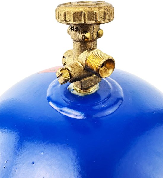 GARDINGER Actieset lege vulbare propaangasfles van 2,5 kg met veiligheidsventiel, adapter vulslang (alternatief voor GAZ R907) — afbeelding 5