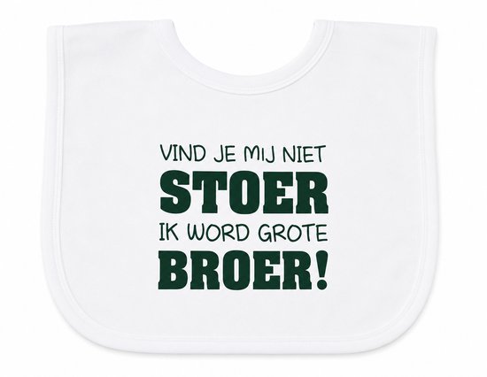 slab met tekst voor ik word grote broer big bro brother Zwangerschapsaankondiging zwangerschap aankondiging geboorte baby cadeau van Global Affairs — afbeelding 2