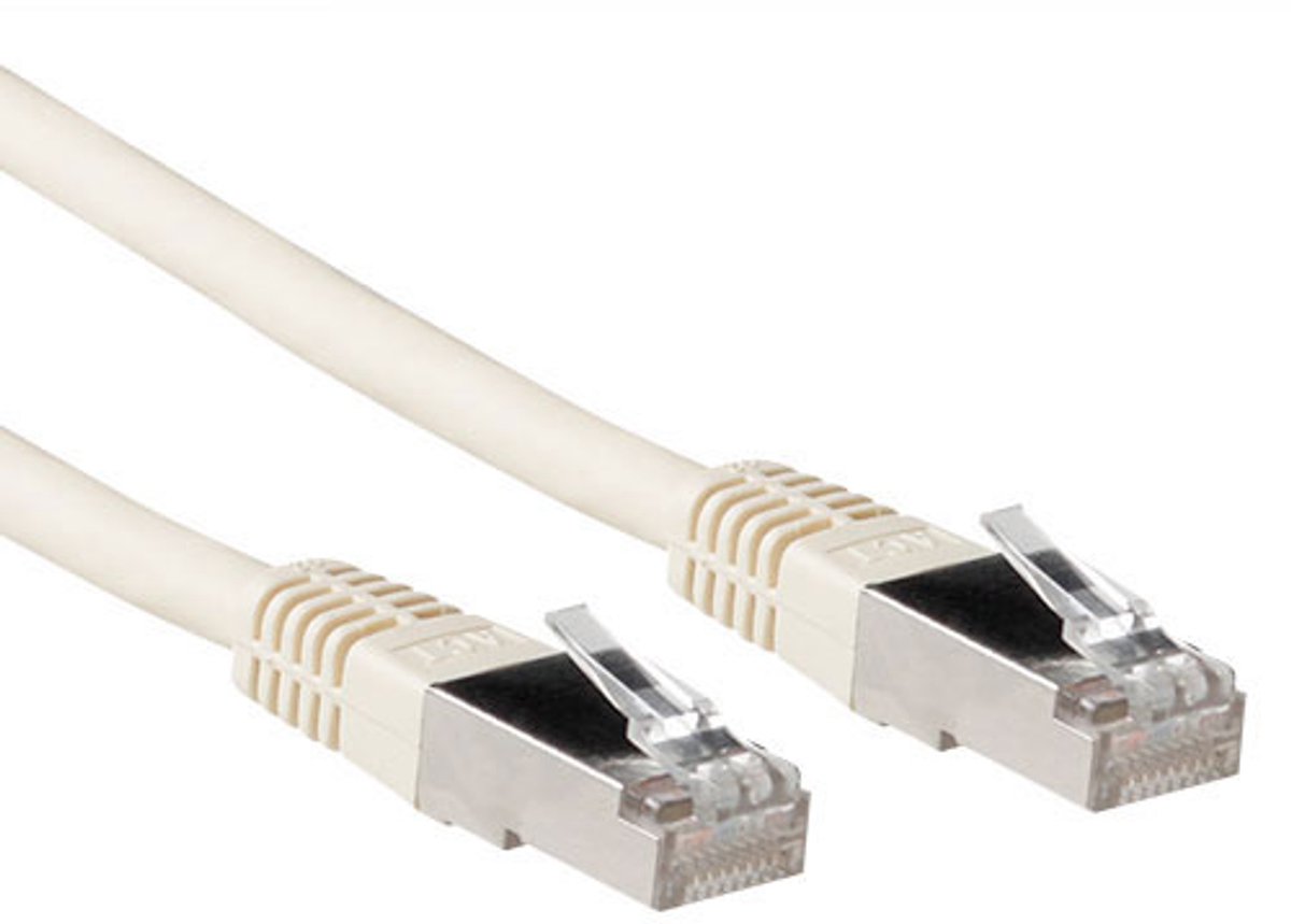 ACT IB3630 LSZH SFTP CAT6A Patchkabel Ivoor - 30 meter