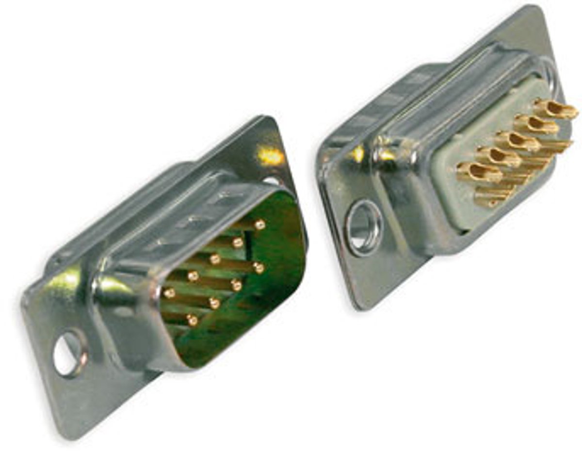 37 polige D-sub male connector