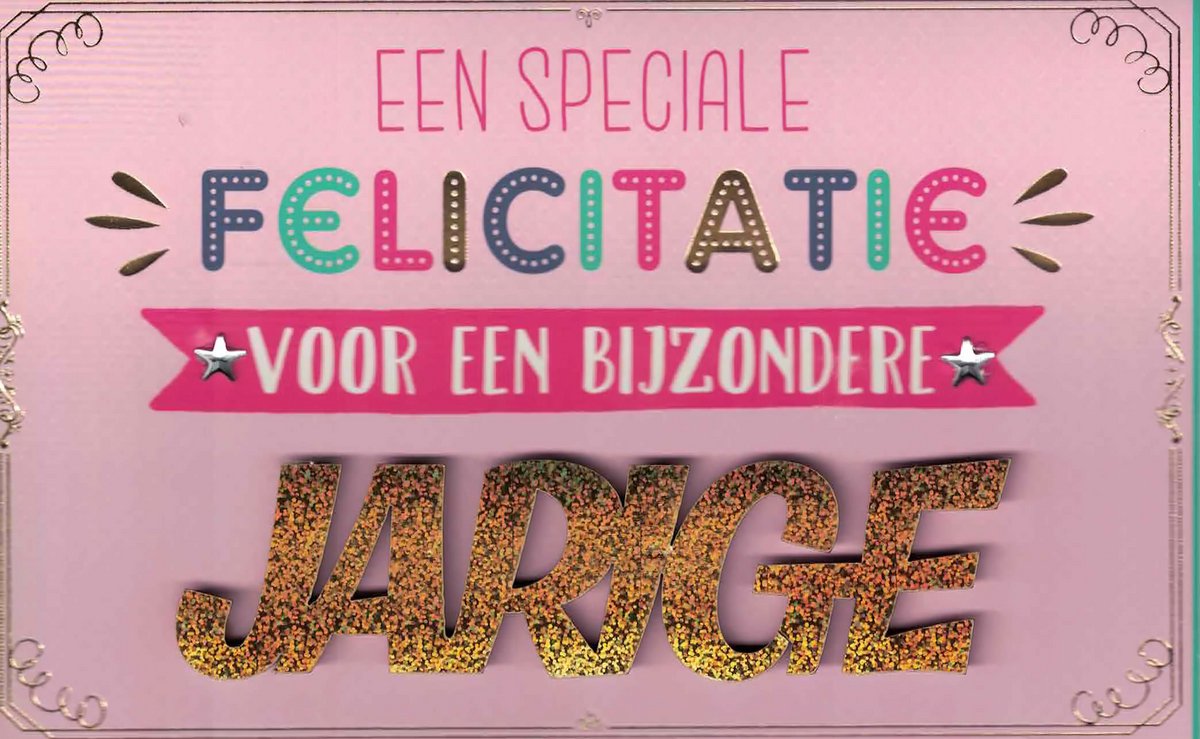 Wenskaart - luxe wenskaart - een speciale felicitatie voor een bijzondere jarige - verjaardag - van harte gefeliciteerd - verjaardag - felicitatie