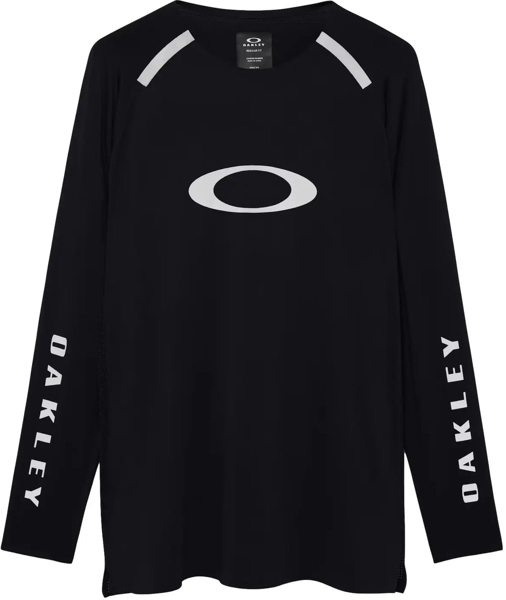 Jersey met lange mouwen Oakley Maven Scrub Elite Pikzwart
