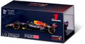 Bburago Red Bull Racing RB18 schaalmodel 1:43, met Max Verstappen livery en helm.